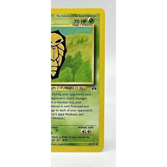 Kakuna 41/75 Neo Discovery Pokemon Card Non Halo Vintage Unlimited 1999 LP - Picture 3 of 6